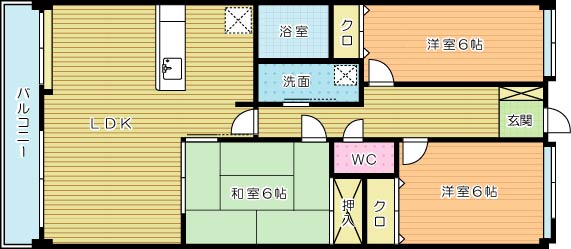 ホワイトキャッスル須賀（分譲賃貸） 308号室 間取り