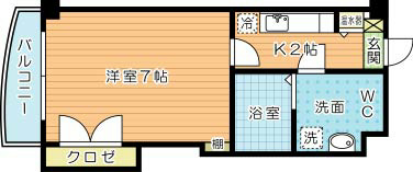 メゾンブリアント 108号室 間取り