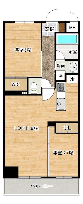 コンダクトレジデンスSHIMOJONO 間取り図