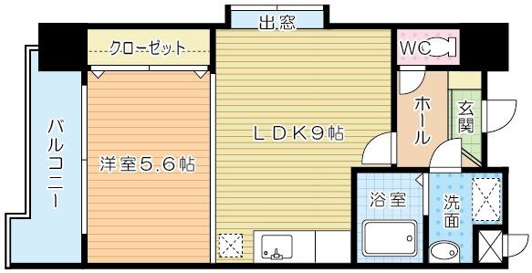 竪町センタービル 305号室 間取り
