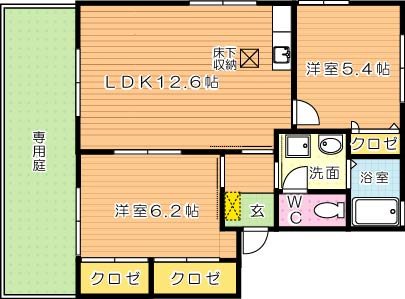 アクシス本城　Ｂ棟 間取り図