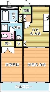ソレイユ壱番館 205号室 間取り