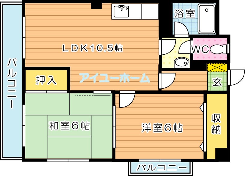 ベルガ本城 間取り図