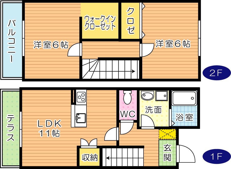 グランスタ大平　Aコート 間取り図