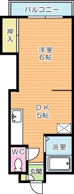 アルシュ到津  305号室 間取り