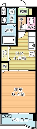 アーバンフォレスト片野 103号室 間取り