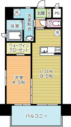 キャトルセゾン中井 601号室 間取り