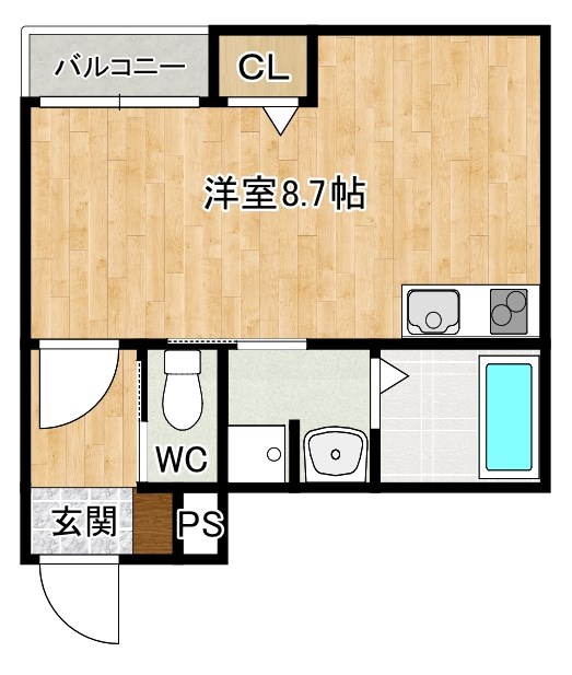 CLAN　ONE（クランワン） 103号室 間取り
