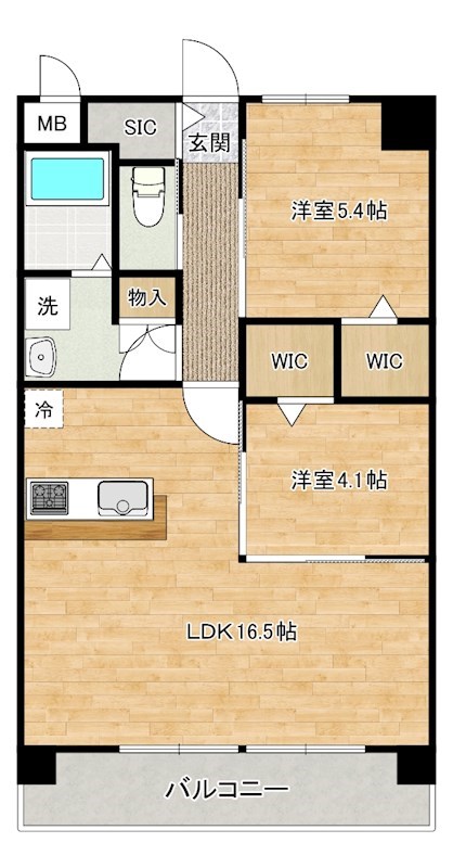 Land　Axis（ランドアクシス） 103号室 間取り