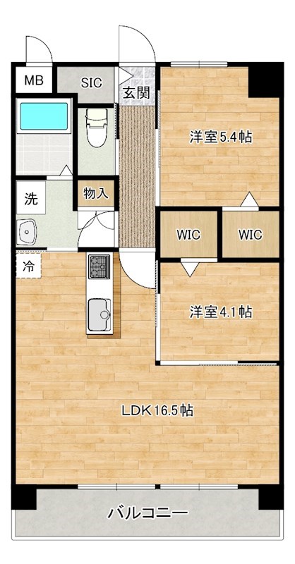 Land　Axis（ランドアクシス） 206号室 間取り