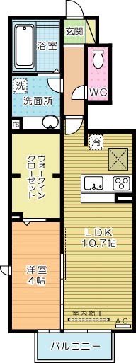 プランドール壱番館 105号室 間取り