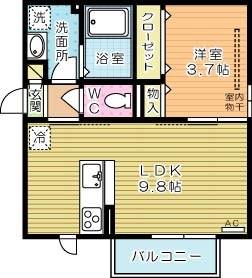 ＳＯＬＥＡＤＯ　A棟 間取り図