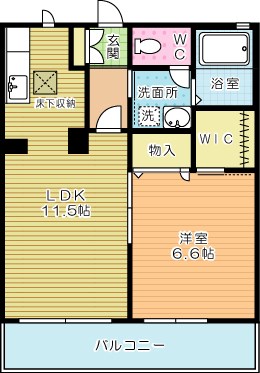 アクシア南若園 間取り図