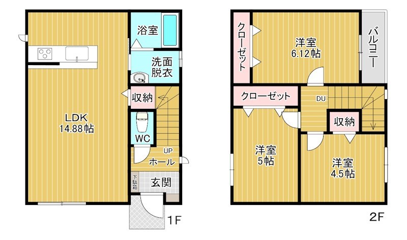 サンラプロ東水町　A棟 間取り図