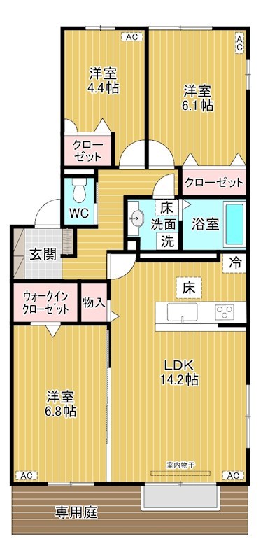 paradiso（パラディーソ） 101号室 間取り