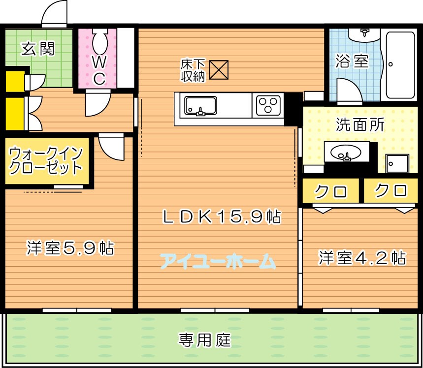 シャーメゾンサンライズプレイス堀川 間取り図