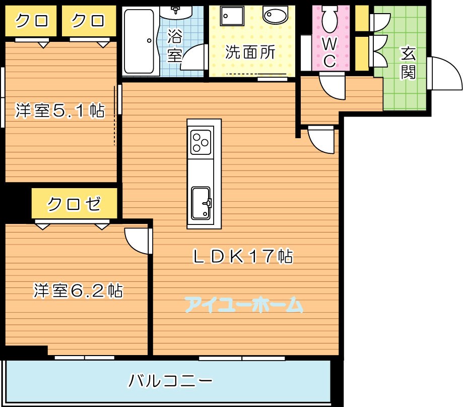 シャーメゾンサンライズプレイス堀川 間取り図