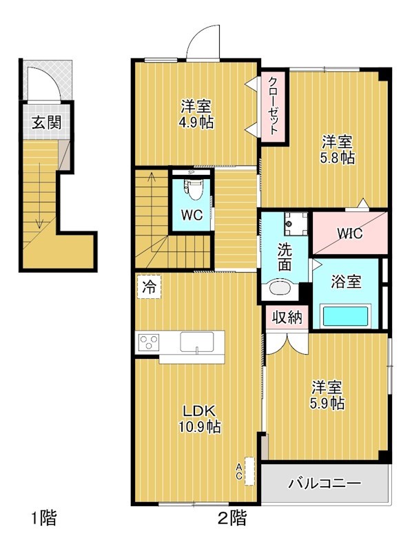 フルーレ 間取り図