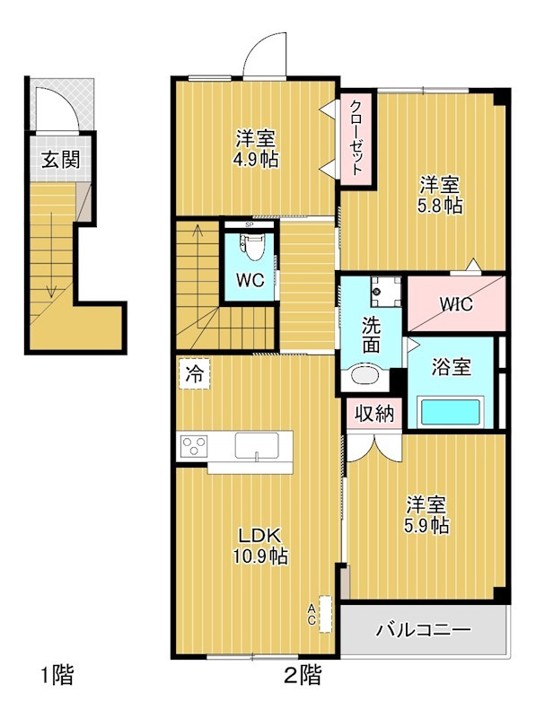 フルーレ 間取り図