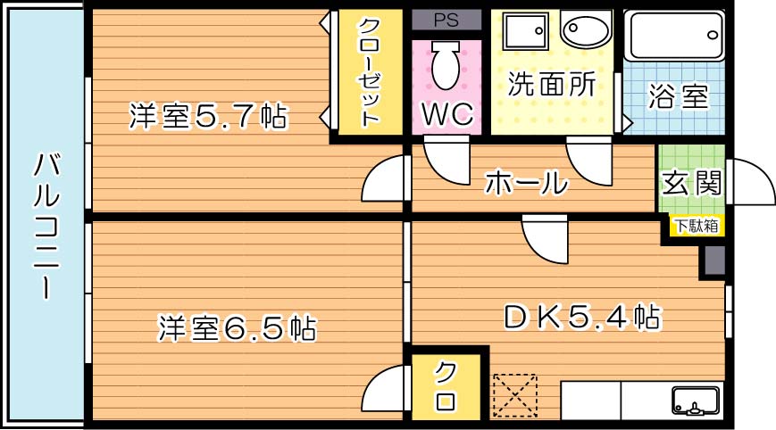 アンプルールクラージュコルザ 間取り図