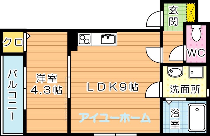 クレアール折尾 間取り図