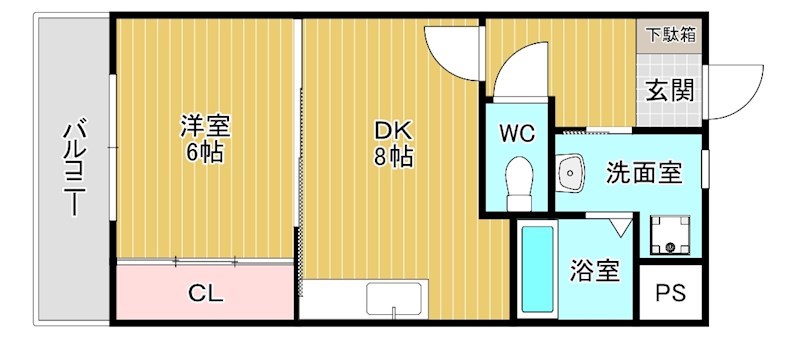 ウィングスミュゼ 602号室 間取り