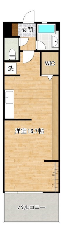 コンプレート古船場 908号室 間取り