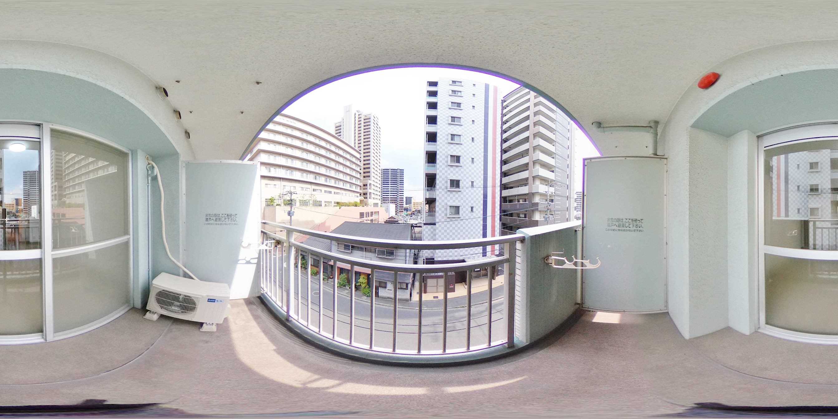 ライオンズマンション三萩野駅前 ベランダ