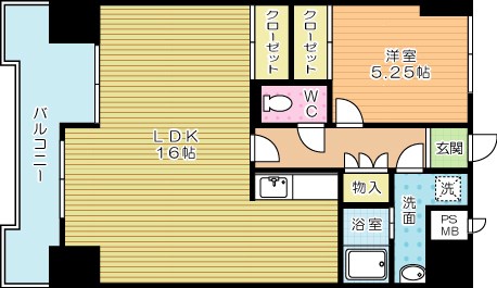 ヴァルト片野駅前 間取り図