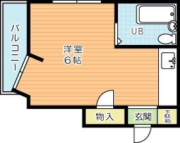 アロー安部山 403号室 間取り