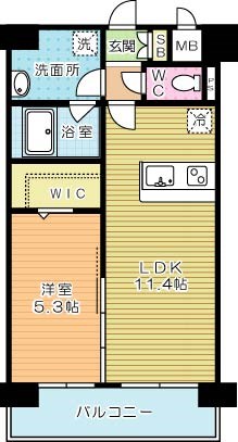 ネクステージ三萩野 702号室 間取り