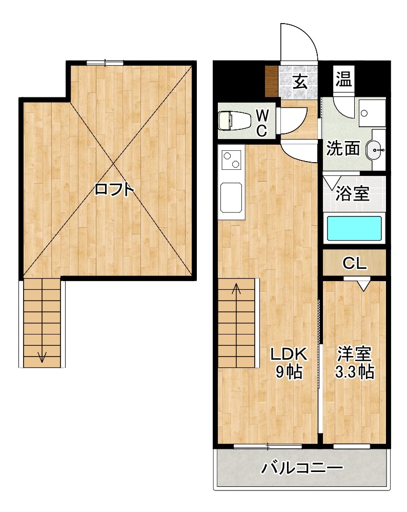 エリオスコート小倉  間取り図