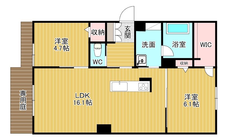 シャーメゾン城野駅前 間取り図