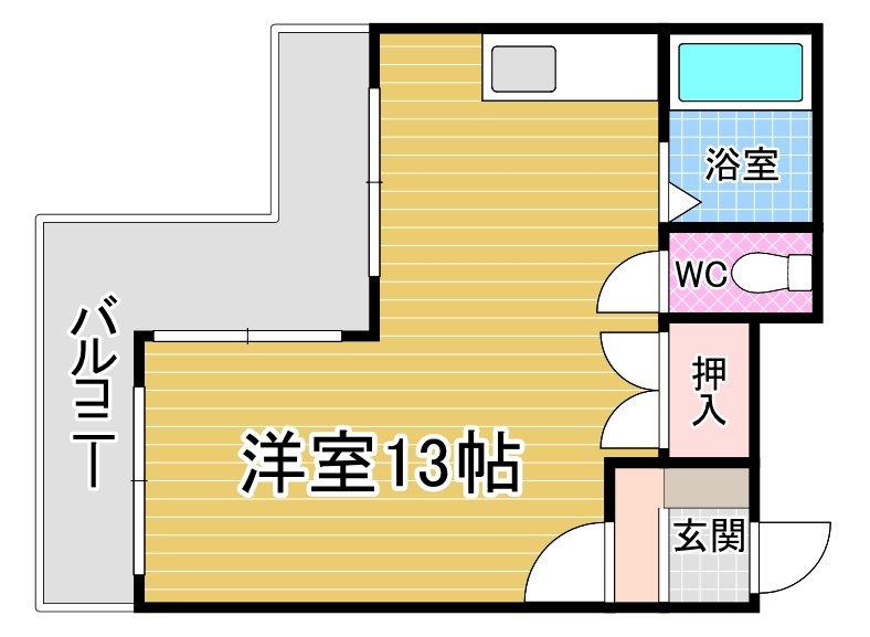 シティハイツ木町 402号室 間取り