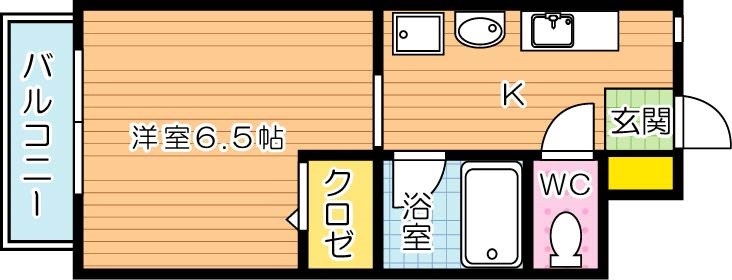 アベニール八幡 間取り図