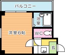 まつやビル 503号室 間取り