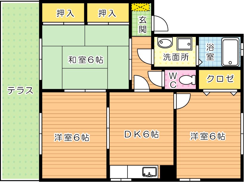  アムールＫ＆Ｓ 間取り図