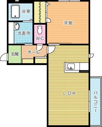 コンフォール 101号室 間取り