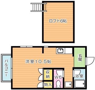 ファミリーコーポ清納　Ｂ棟 間取り図