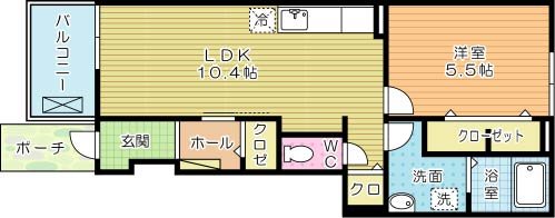 サン　フォレスト 103号室 間取り