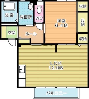 シュロス赤坂 103号室 間取り