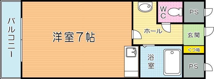 オリエンタル南小倉  502号室 間取り