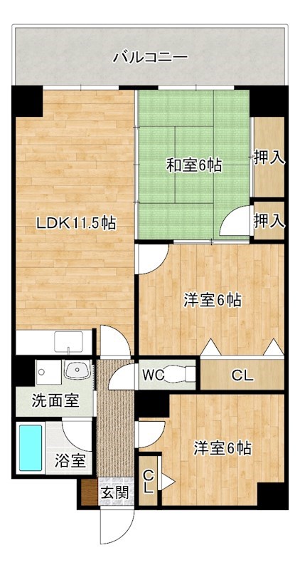ギャラン中井 506号室 間取り