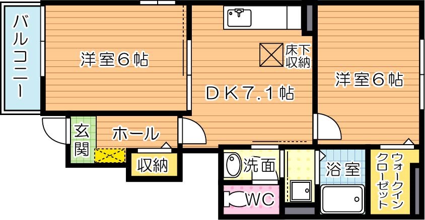 グランシオリンⅡ 間取り図