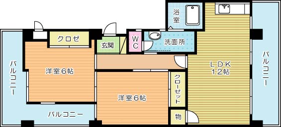 渡邊ビル 403号室 間取り