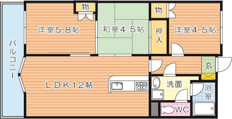 パラシオ高塔　 間取り図