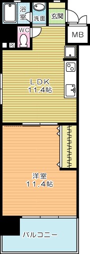 コンプレート古船場 間取り図