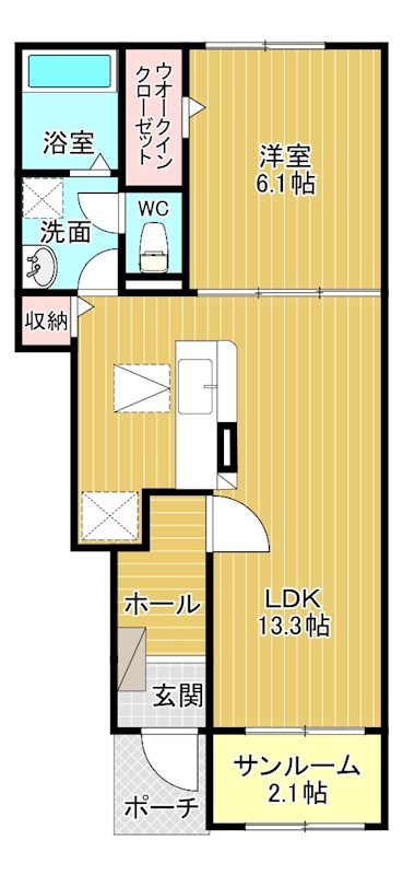 カーサ　セレノ 103号室 間取り