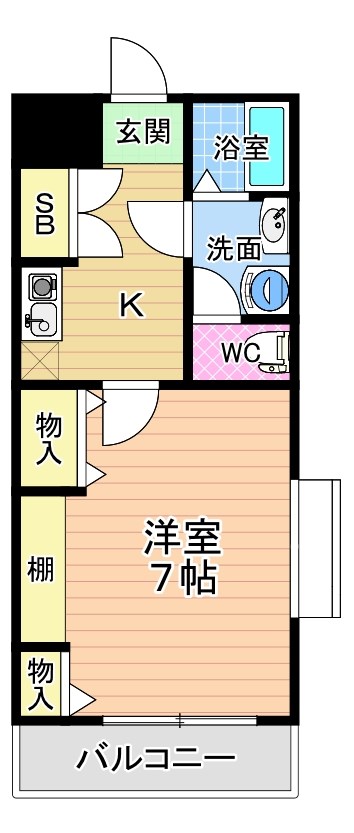 シャルマンステューディオⅢ  間取り図