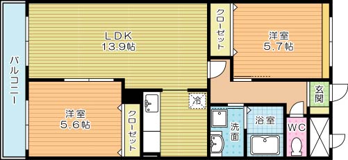 ラフォーレ高尾Ⅱ 205号室 間取り